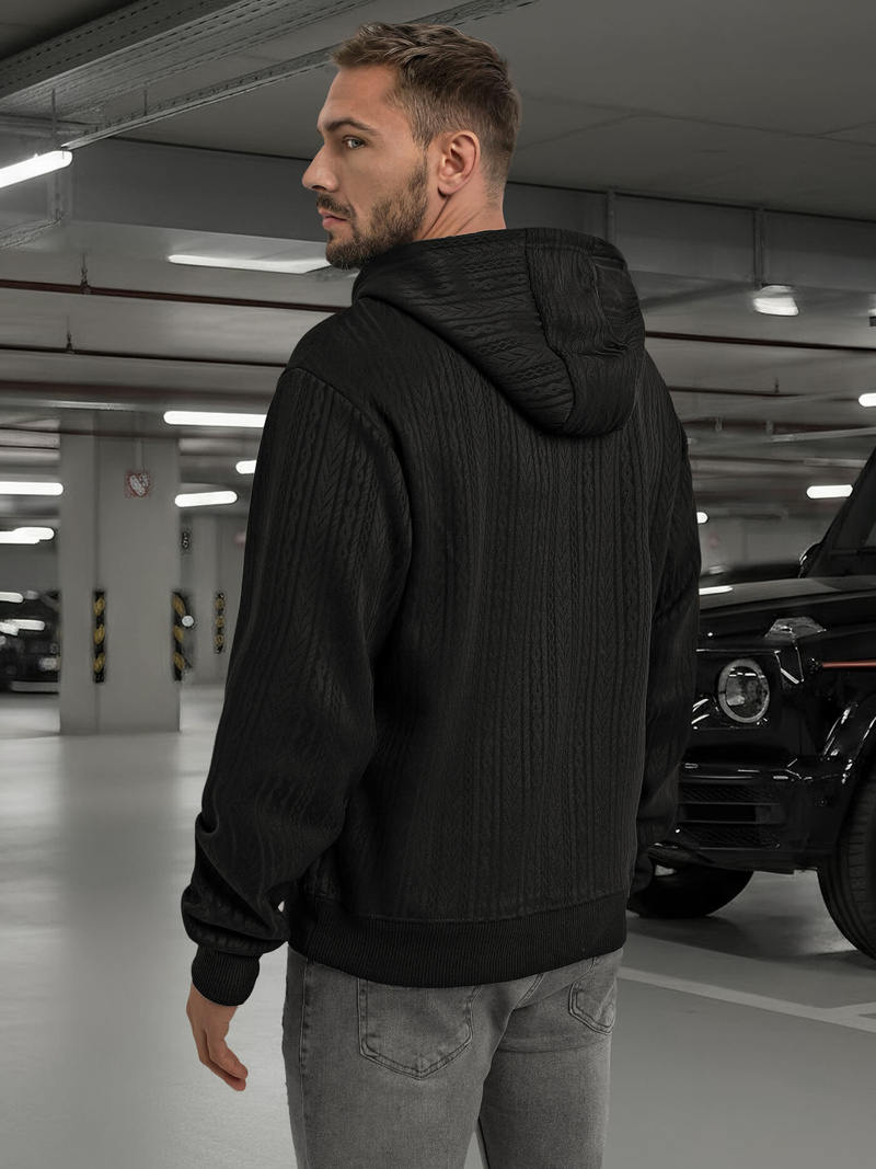 Чоловічий світшот чорний OZONEE O/3C577