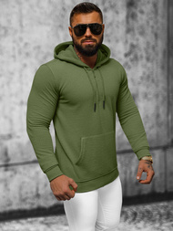 Bluza z kapturem męska khaki OZONEE O/TB2273