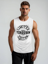 Koszulka bez rękawów męska biała OZONEE JS/8B1725/1