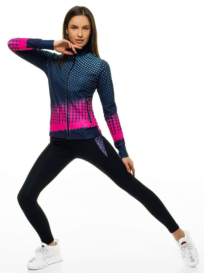 Жіночий спортивний костюм з трьох частин Темно-Синiй OZONEE O/18802