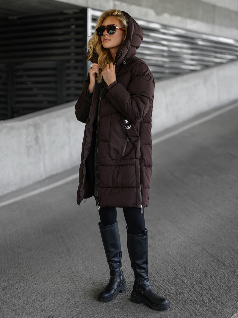 Куртка жіноча шоколад OZONEE JS/16M9302/158