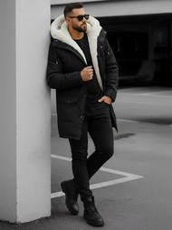 Kurtka zimowa męska czarna OZONEE JS/5M120/392Z