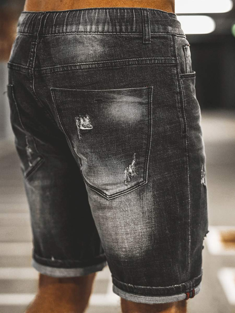 Чоловічі джинсові шорти Графітові OZONEE NB/MP0035BCZ