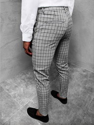 Spodnie męskie chino materiałowe szare OZONEE DJ/5510