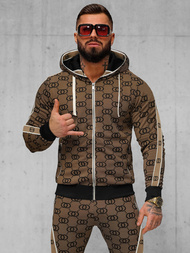 Спортивний костюм чоловічій Темно-Бежевi OZONEE O/FF3805AB