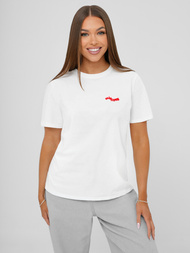 T-shirt damski biały OZONEE JS/R61658