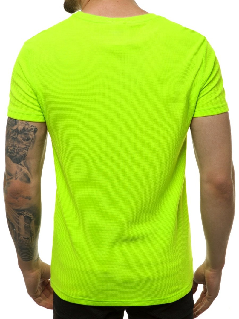 T-Shirt męski zielony-neon OZONEE MACH/M1193