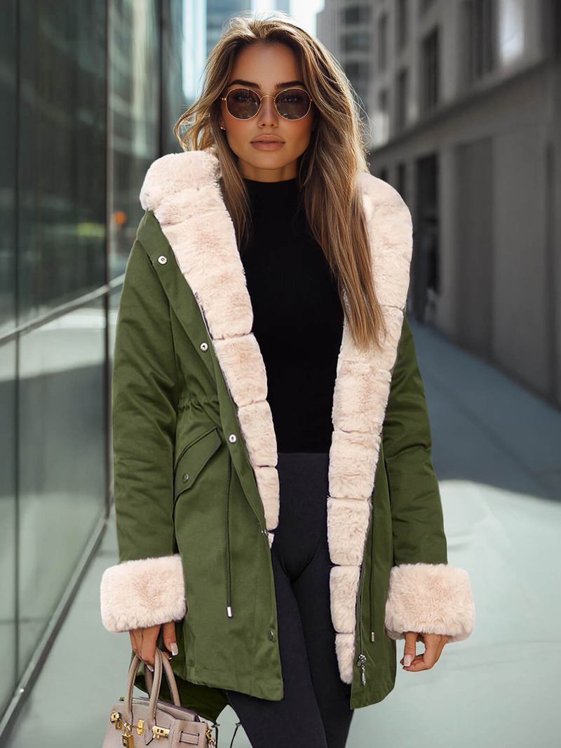 Куртка жіноча Зелена OZONEE JS/M763/136Z