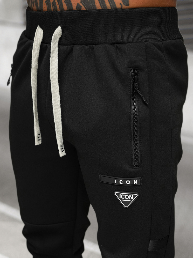 Спортивний костюм чоловічій чорний OZONEE O/LN11760