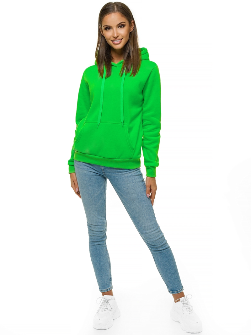 Bluza z kapturem damska zielona OZONEE JS/W02/70Z