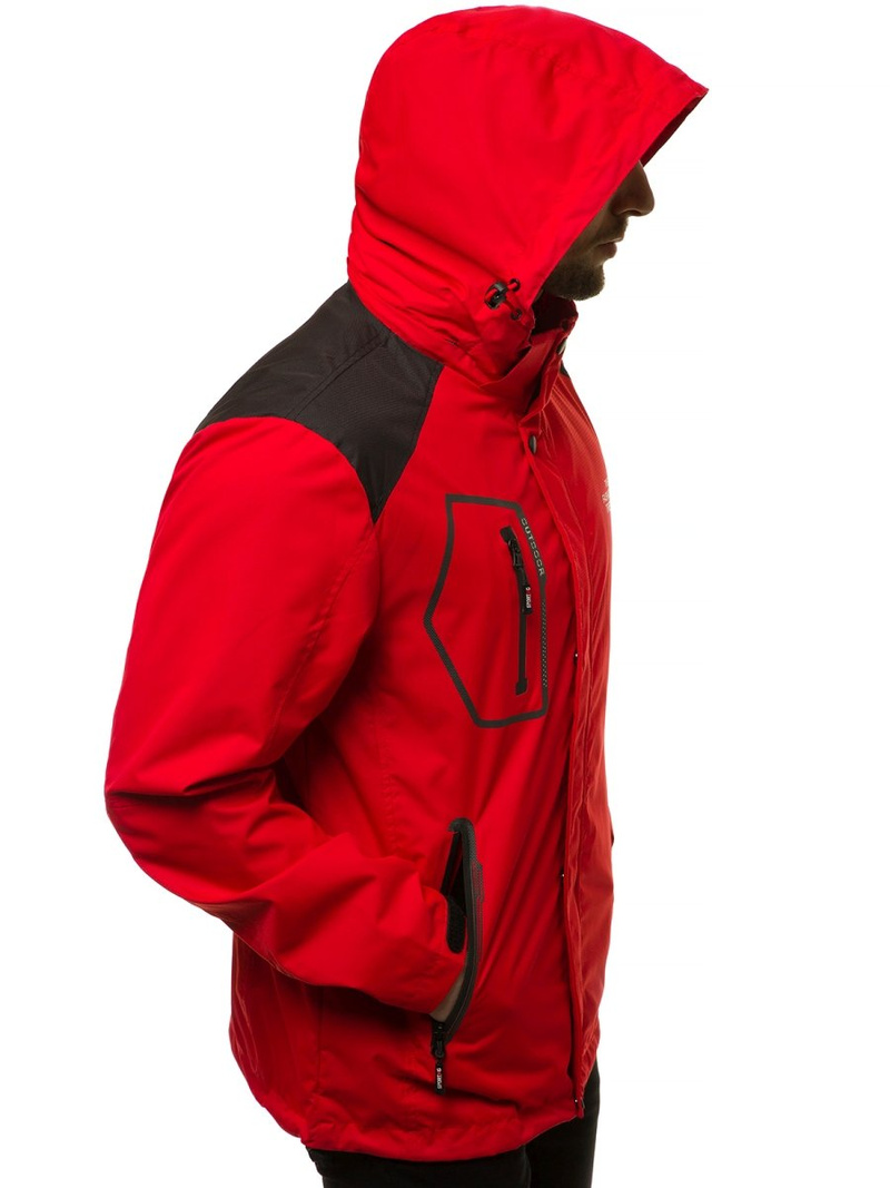 Kurtka przejściowa męska czerwona OZONEE MG/2515