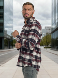 Cорочка чоловіча Бордова OZONEE V/V174