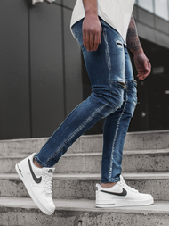 Spodnie jeansowe męskie niebieskie OZONEE G/1080