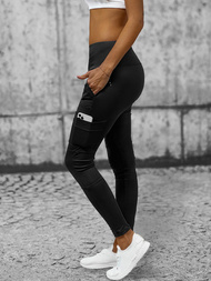 Legginsy damskie czarne OZONEE O/YY9259