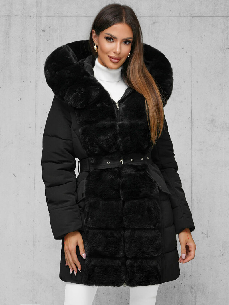 Куртка жіноча чорна OZONEE JS/11Z8096Z