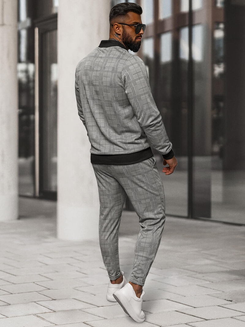 Komplet męski czarny - kurtka i spodnie OZONEE O/3C107