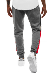 Spodnie dresowe męskie grafitowe OZONEE JS/JZ11012