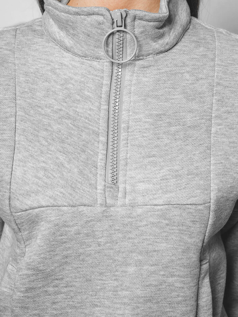 Жіночий спортивний костюм з двох частин Сiрий OZONEE JS/8C70/2