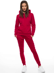 Spodnie dresowe damskie bordowe OZONEE JS/CK01
