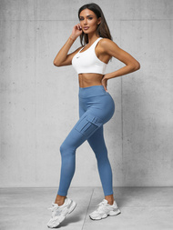 Legginsy damskie niebieskie OZONEE O/A10319