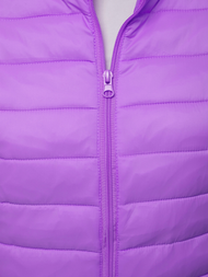 Kurtka przejściowa damska pikowana jasno-fioletowa OZONEE JS/M20311/35