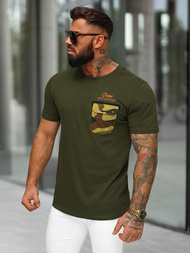 T-shirt męski khaki OZONEE O/MPO3492