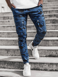 Spodnie męskie joggery moro-granatowe OZONEE A/1003