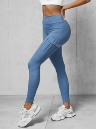 Legginsy damskie niebieskie OZONEE O/A10319