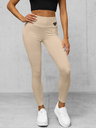 Legginsy damskie ecru OZONEE O/ZCH2281