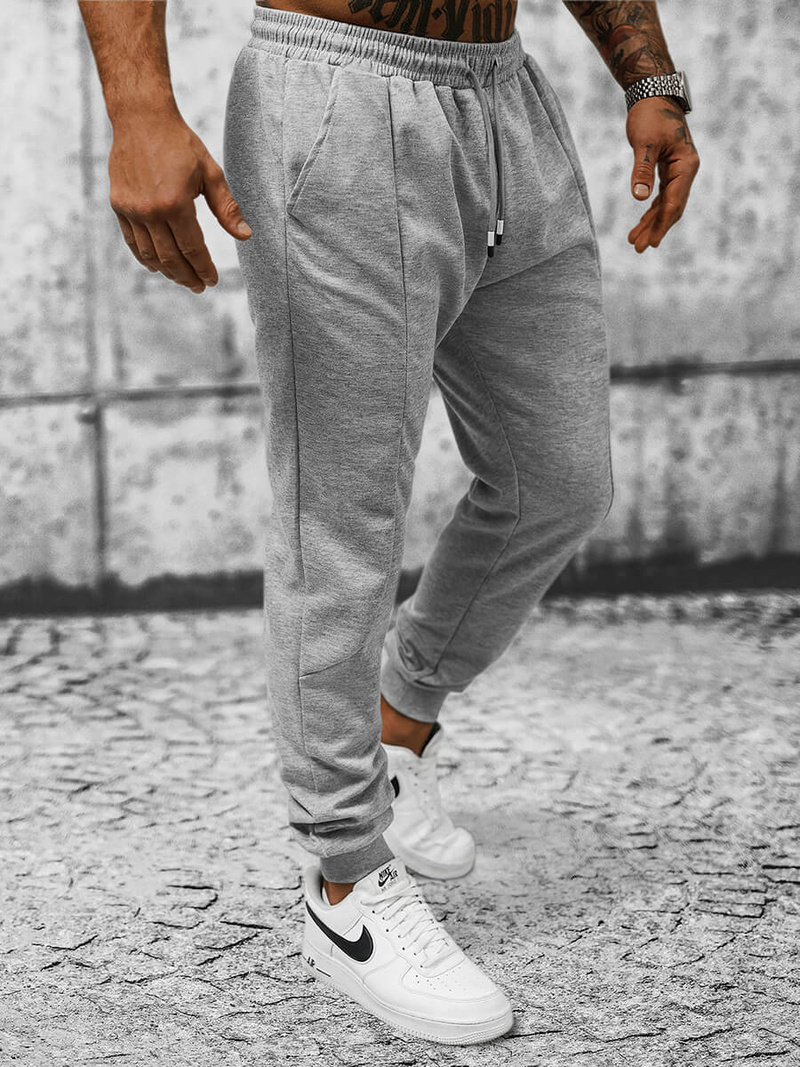 Spodnie dresowe męskie szare OZONEE JS/8K183