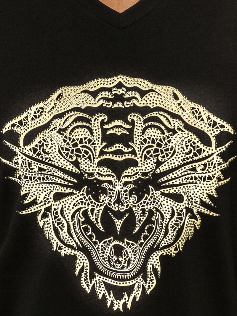 T-Shirt męski czarny OZONEE NB/3011