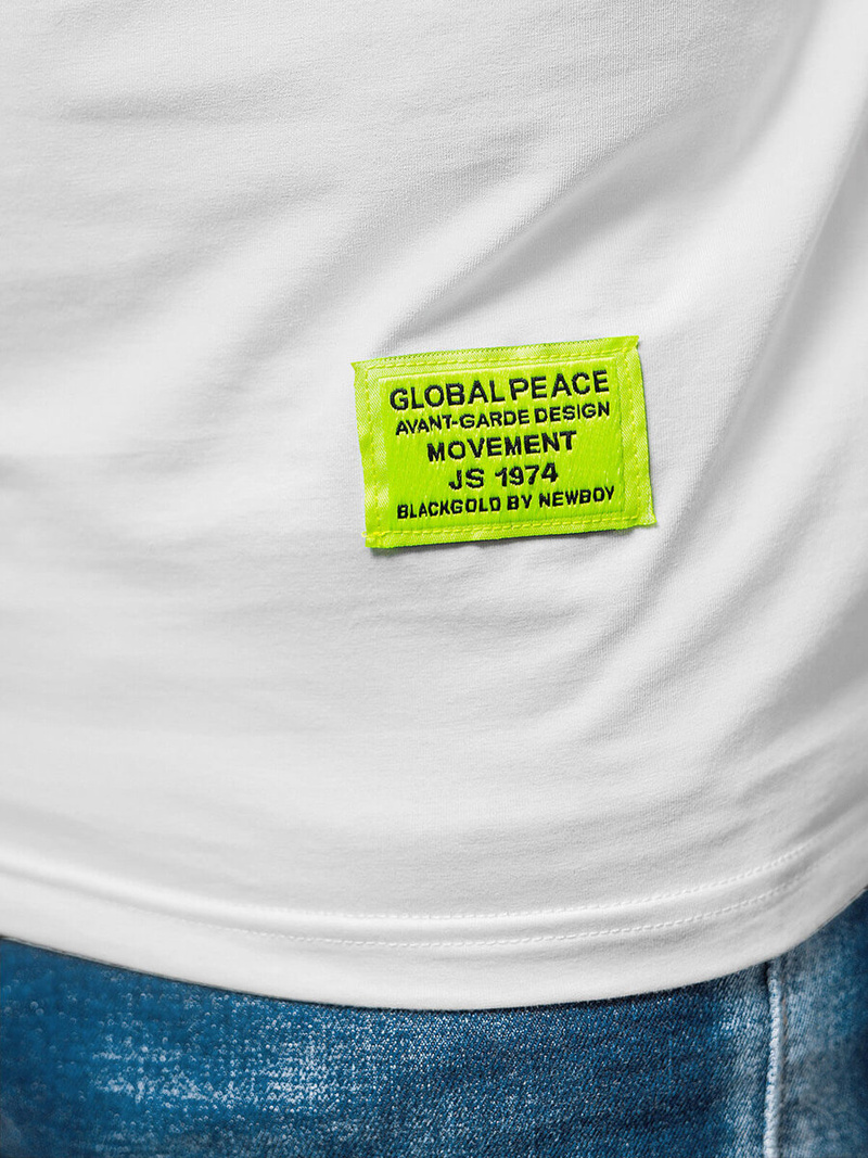 Футболка чоловіча Бiлий OZONEE NB/MT3046Z