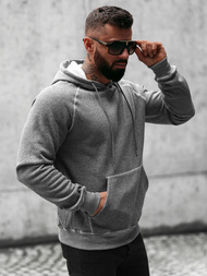 Bluza z kapturem męska grafitowa OZONEE O/8B152/5