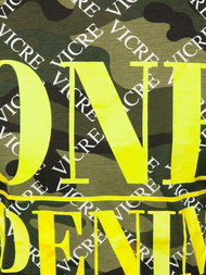 T-Shirt męski z nadrukiem czarny OZONEE JS/KS2555