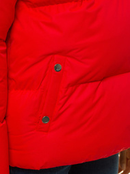 Kurtka zimowa damska czerwona OZONEE JS/M23062/6