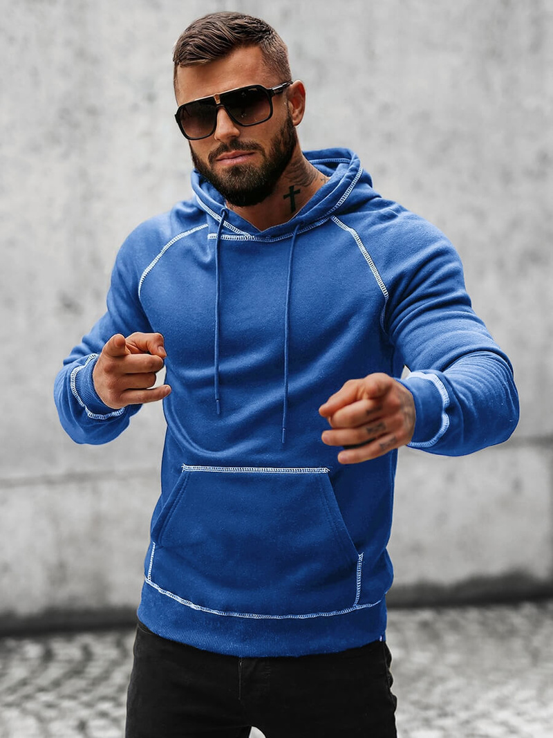 Толстовка чоловіча cиня OZONEE O/8B152/16