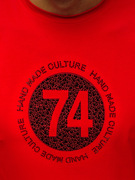 T-Shirt męski czerwony OZONEE NB/3003