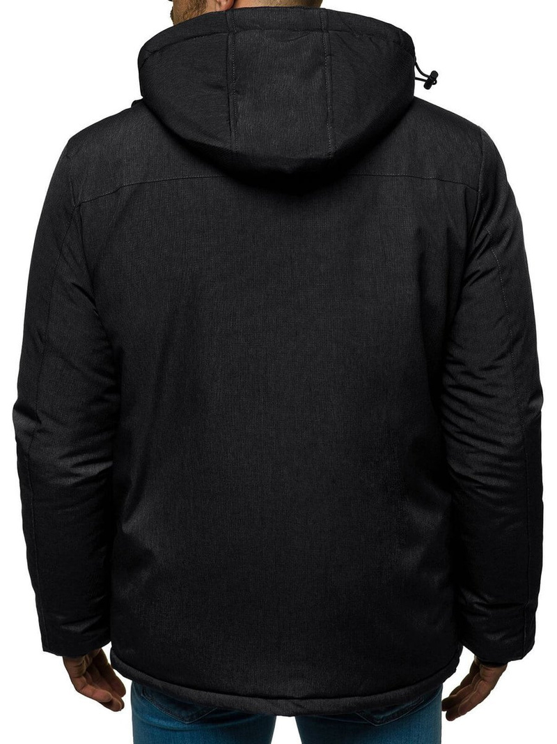 Kurtka zimowa męska czarna OZONEE O/9804