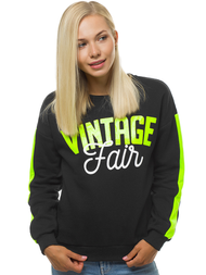 Жіноча Толстовка Чорна OZONEE JS/KSW1007