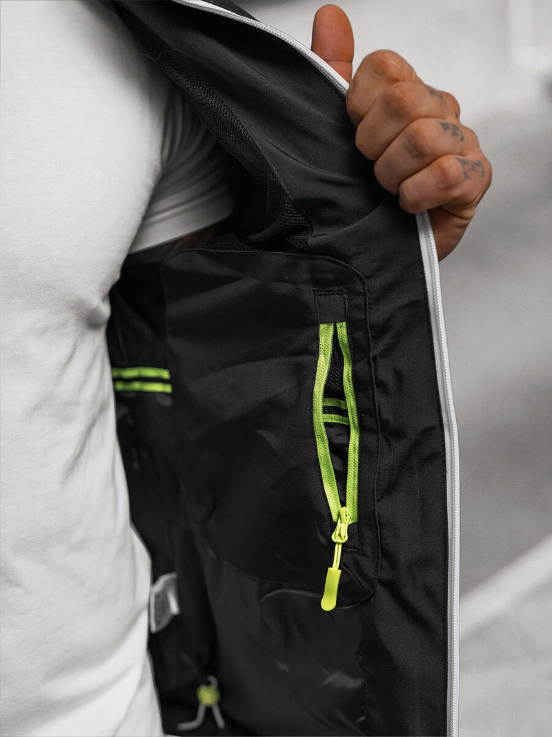 Kurtka męska softshell czarna OZONEE JS/5M3105/392Z