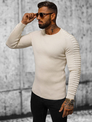 Sweter męski beżowy OZONEE L/2642Z