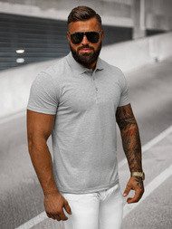 Koszulka męska polo szara OZONEE JS/8T80/2Z