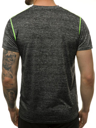 T-Shirt męski grafitowy OZONEE JS/KS2104Z