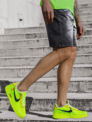 Spodenki męskie jeansowe czarne OZONEE JS/KK1075