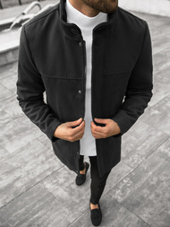 Płaszcz męski czarny OZONEE JS/79M3132