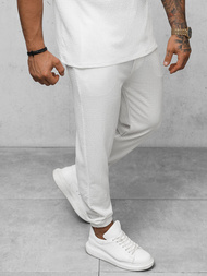 Spodnie dresowe męskie białe OZONEE O/K960SP
