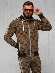 Спортивний костюм чоловічій Темно-Бежевi OZONEE O/FF5053AB