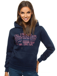 Bluza z kapturem damska granatowa OZONEE JS/B26016