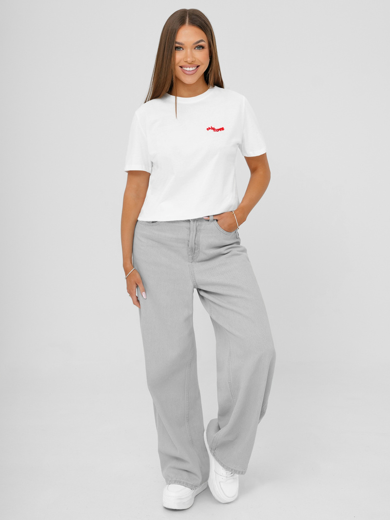 T-shirt damski biały OZONEE JS/R61658