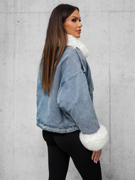 Жіноча джинсова куртка cиня OZONEE JS/11Z8219Z